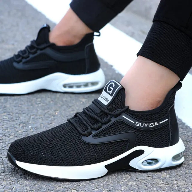 GUYISA Herren Laufschuhe mit Luftpolsterung und Mesh-Design-Luzern Mode