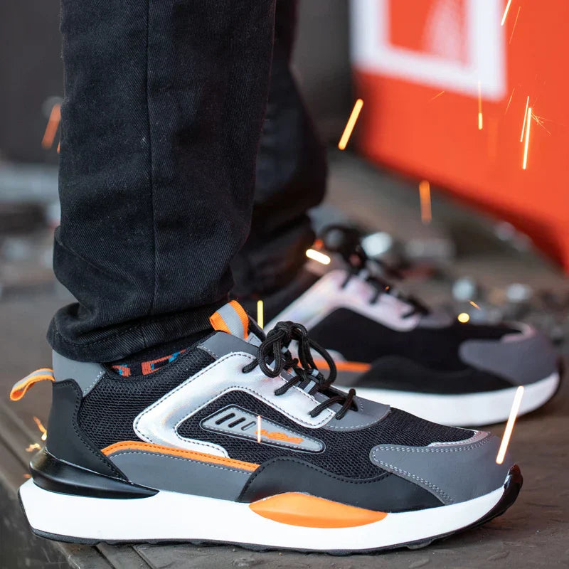 Herren Sneaker mit Luftpolsterung für optimalen Komfort-Grau-36-Luzern Mode