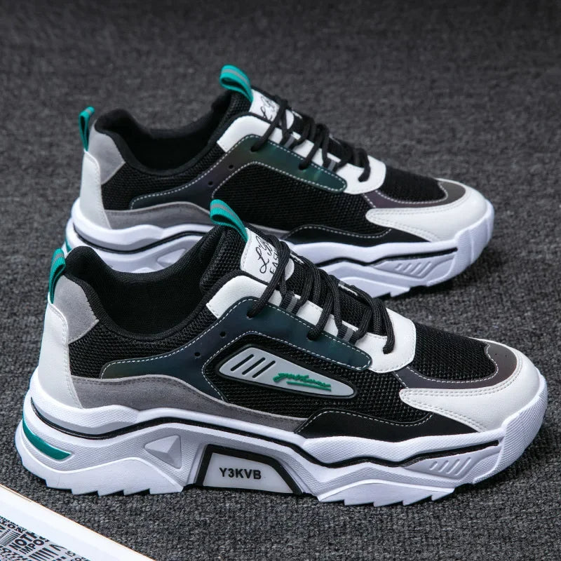 Herren Sneaker Modisch Bequem Designer Turnschuhe 2023-39-Schwarzgrün-Luzern Mode