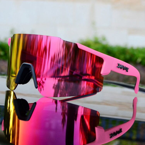 Sport Sonnenbrille | Spiegelnd | UV-Schutz | Unisex | Flexibel-Luzern Mode