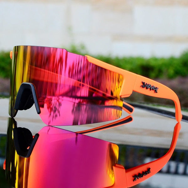 Sport Sonnenbrille | Spiegelnd | UV-Schutz | Unisex | Flexibel-08-Luzern Mode