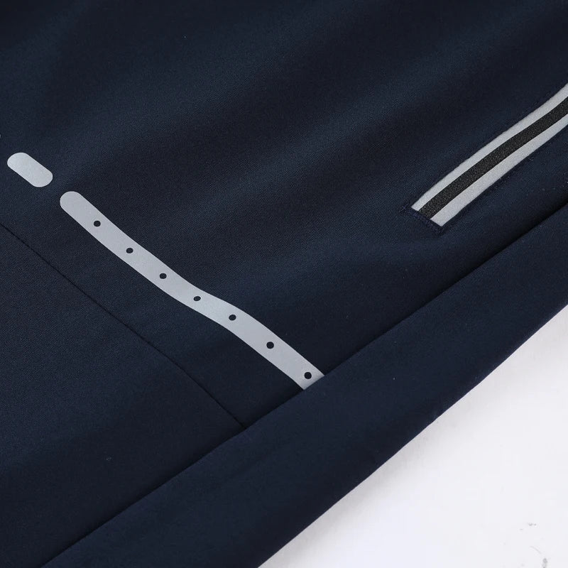 Trainingsshorts Herren | Slim Fit | Reißverschlusstaschen | leicht | dehnbar | kurz-Luzern Mode
