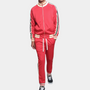 Herren Jogginghose mit Kordelzug - Bequeme Freizeithose-Rot-S-Luzern Mode