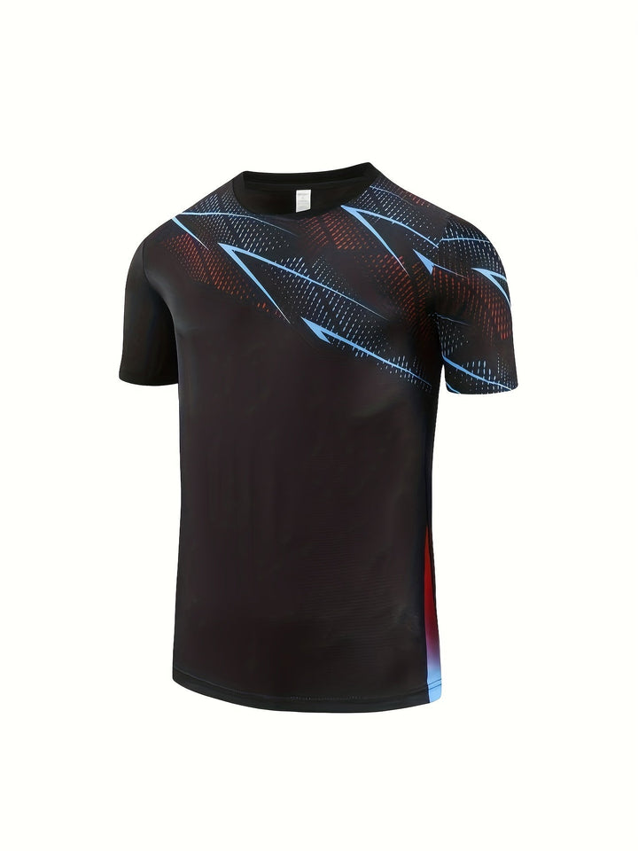 Herren Sportshirt 1+1 GRATIS | atmungsaktiv Sommer T-Shirt | Training Freizeit-Schwarz-S(46)-Luzern Mode