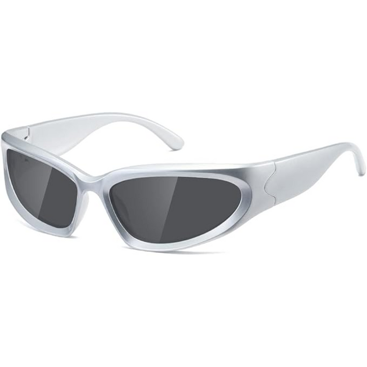 Herren Sport Sonnenbrille UV400 Schutz für Outdoor-Aktivitäten-Silber-Grau-Luzern Mode