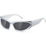 Herren Sport Sonnenbrille UV400 Schutz für Outdoor-Aktivitäten-Silber-Grau-Luzern Mode