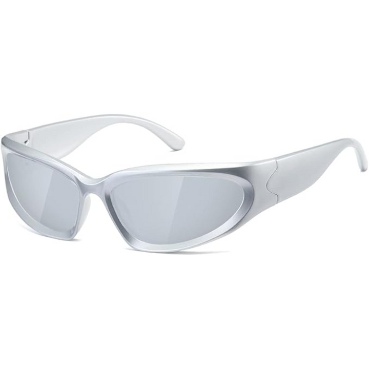 Herren Sport Sonnenbrille UV400 Schutz für Outdoor-Aktivitäten-Silber-Luzern Mode
