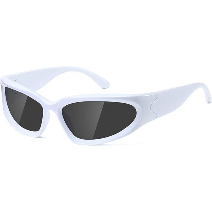 Herren Sport Sonnenbrille UV400 Schutz für Outdoor-Aktivitäten-Weiß-Luzern Mode