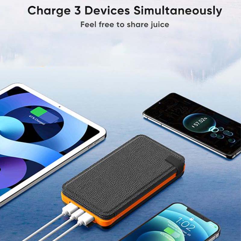 Solar-Powerbank mit 4 Panels und 3 USB-Ausgängen – SunCore