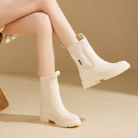 Damen Regenstiefel wasserdicht mit dicker Profilsohle – Arvella