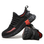 Herren Arbeitsschuhe | Sneaker | Stahlkappe | Leder | Robust | Sicher-Schwarz-39-Luzern Mode