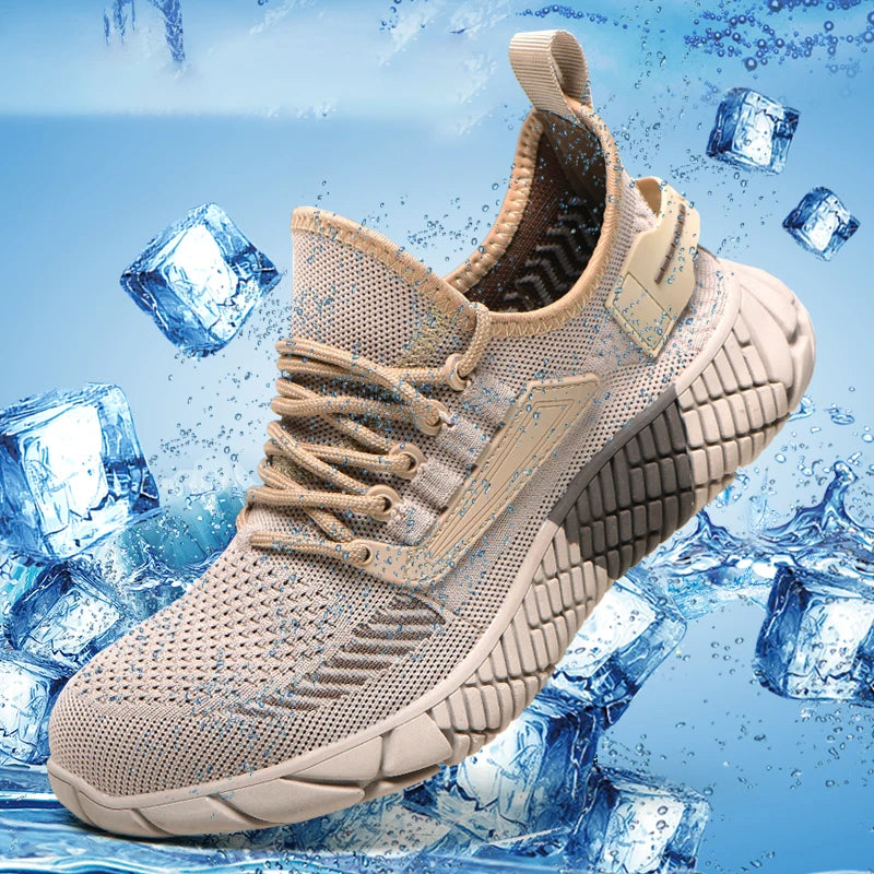 Herren Arbeitsschuhe | Sneaker | Stahlkappe | Leder | Robust | Sicher-Luzern Mode