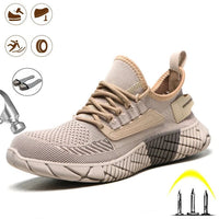 Herren Arbeitsschuhe | Sneaker | Stahlkappe | Leder | Robust | Sicher-Luzern Mode