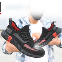 Herren Arbeitsschuhe | Sneaker | Stahlkappe | Leder | Robust | Sicher-Luzern Mode