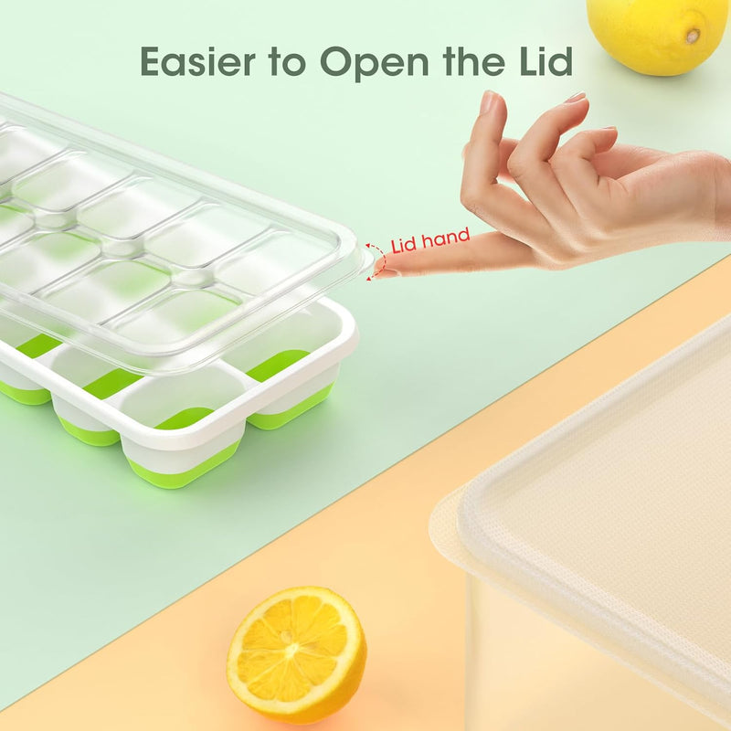 Eiswürfelform | Stapel 4-Pack Silikon langlebig vielseitig flexibel-Luzern Mode
