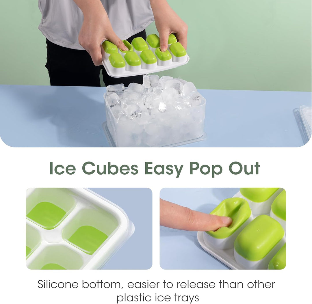 Eiswürfelform | Stapel 4-Pack Silikon langlebig vielseitig flexibel-Luzern Mode