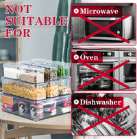Kühlschrank-Organizer-Set | 10-teilig | Transparent | Stapelbar | Langlebig-Luzern Mode