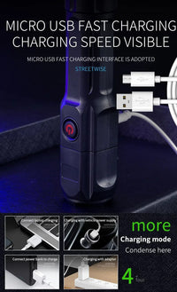 Taschenlampe | Helles LED wiederaufladbar Lange Distanz Zoom USB Vielseitig Kompakt-Luzern Mode