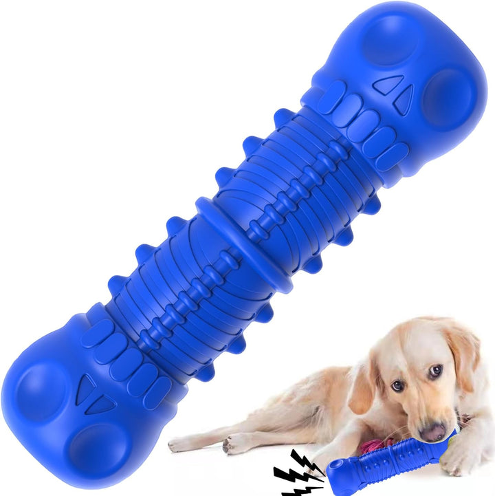 Hunde Kau-Spielzeug | Langlebiges Robustes Gummi Interaktiv Quieker-Blau-Luzern Mode