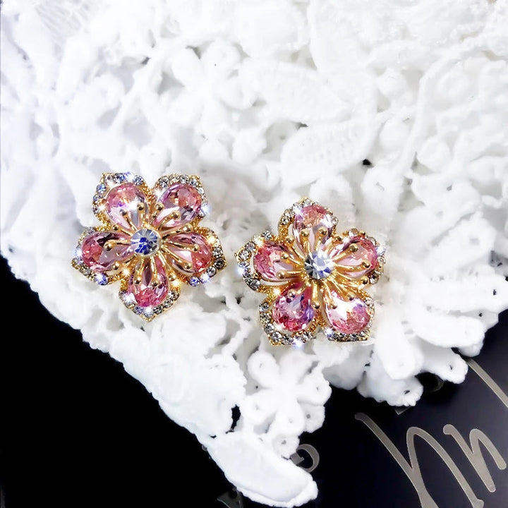 Ohrringe für Damen | Mehrfarbig | Sterling Silber | Zirkonia | Stilvoll | Luxuscc-Luzern Mode