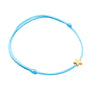 Sternenarmband | Farbige Nylon Silber Vergoldet Stilvoll Vielseitig-Blau-Gold-Luzern Mode