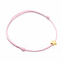 Sternenarmband | Farbige Nylon Silber Vergoldet Stilvoll Vielseitig-Rosa-Gold-Luzern Mode