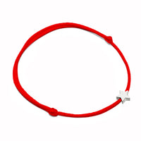 Sternenarmband | Farbige Nylon Silber Vergoldet Stilvoll Vielseitig-Rot-Silber-Luzern Mode