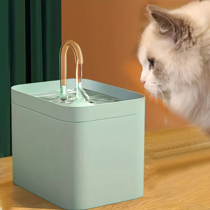 Katzen Wasserfontäne | Still Automatisch Mit Filtration Langlebig Pumpe-Grün-Luzern Mode