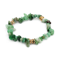 Armband für Damen | Stilvoll | Naturstein | Kristallperlen-Grüner Aventurin-Luzern Mode