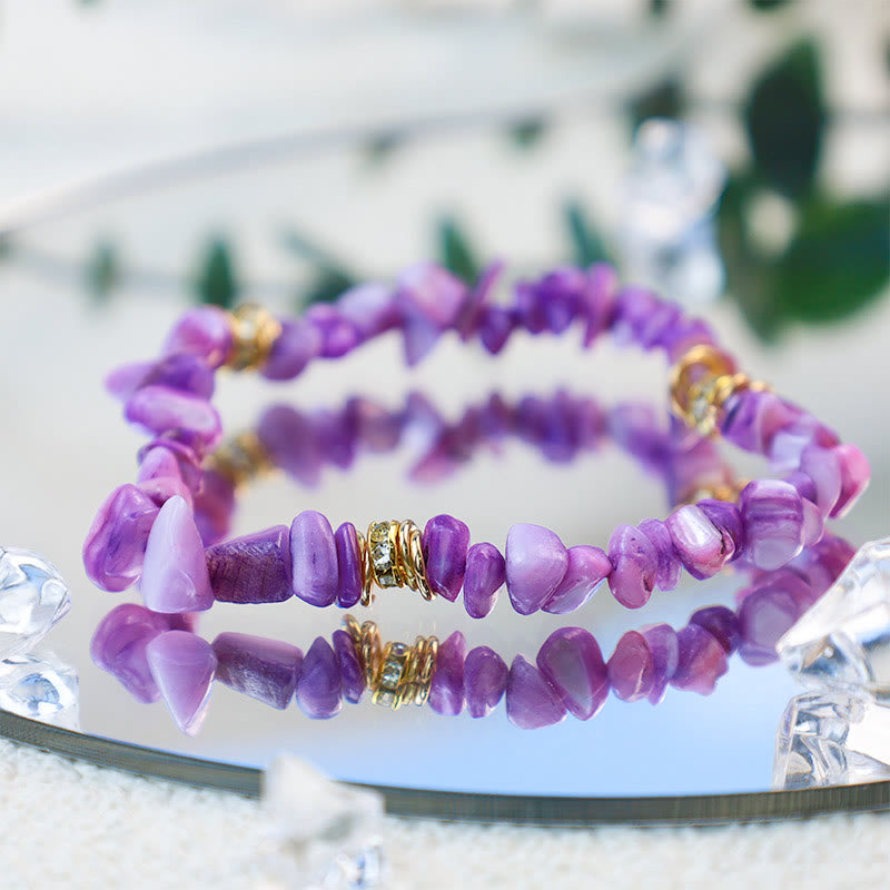 Armband für Damen | Stilvoll | Naturstein | Kristallperlen-Luzern Mode