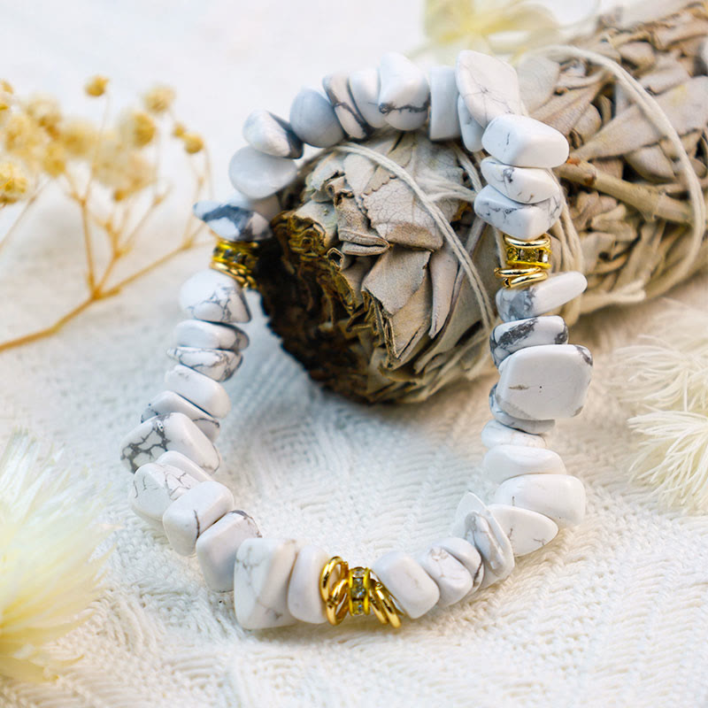 Armband für Damen | Stilvoll | Naturstein | Kristallperlen-Luzern Mode