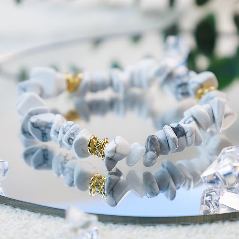 Armband für Damen | Stilvoll | Naturstein | Kristallperlen-Luzern Mode