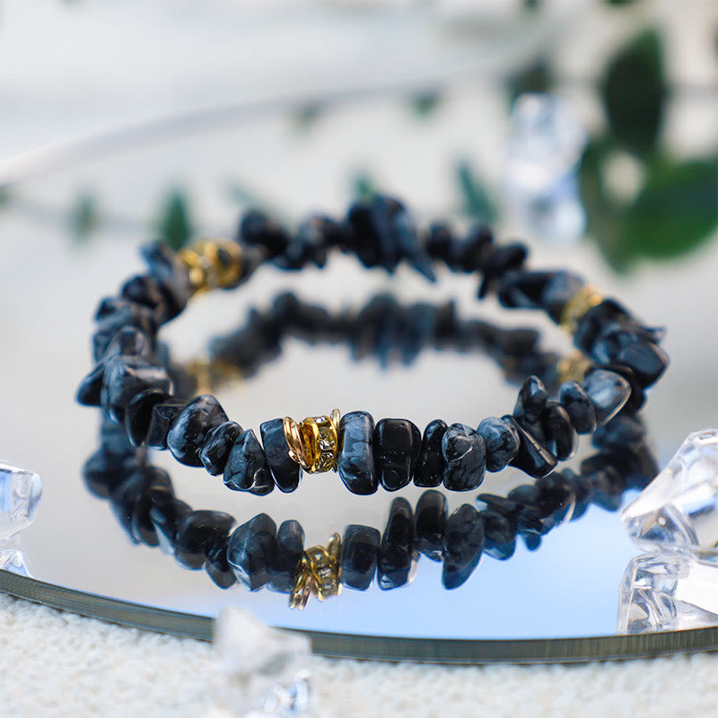 Armband für Damen | Stilvoll | Naturstein | Kristallperlen-Luzern Mode