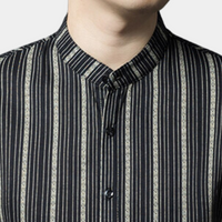 Herren Kurzarmhemd mit Streifenmuster - Modern und Elegant-Luzern Mode