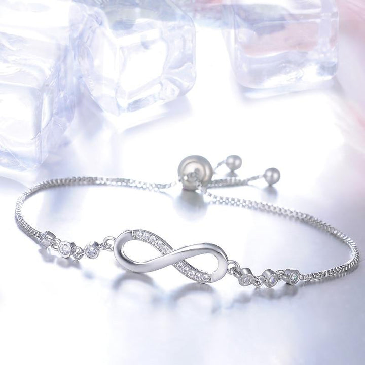 Armband für Damen | Verstellbar | Infinity | Gold | Silber | Diamant-Luzern Mode