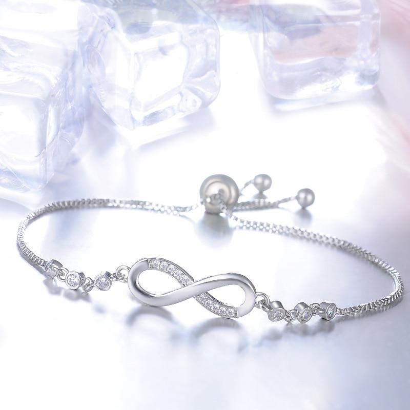 Armband für Damen | Verstellbar | Infinity | Gold | Silber | Diamant-Luzern Mode