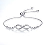 Armband für Damen | Verstellbar | Infinity | Gold | Silber | Diamant-Silber-Luzern Mode