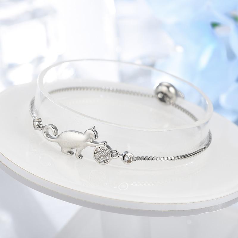 Armband für Katzenliebhaber | Stilvoll | Verstellbar | Geschenkidee | Eleganz-Luzern Mode