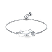 Armband für Katzenliebhaber | Stilvoll | Verstellbar | Geschenkidee | Eleganz-Luzern Mode
