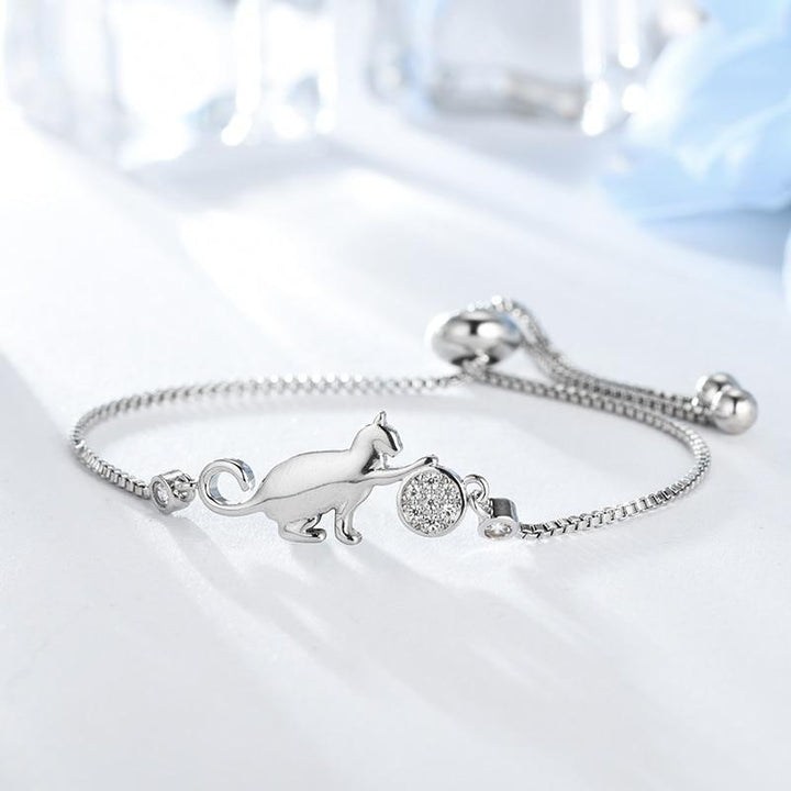 Armband für Katzenliebhaber | Stilvoll | Verstellbar | Geschenkidee | Eleganz-Luzern Mode