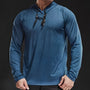 Atmungsaktives Herren Langarm Hoodie für Sport und Freizeit-Blau-S-Luzern Mode