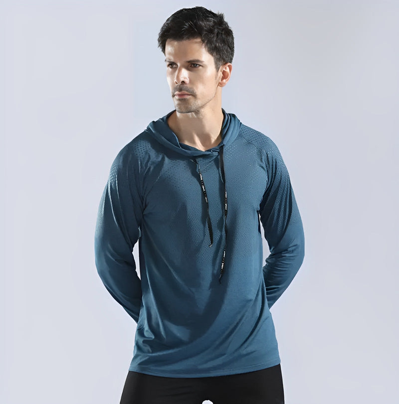Atmungsaktives Herren Langarm Hoodie für Sport und Freizeit-Luzern Mode