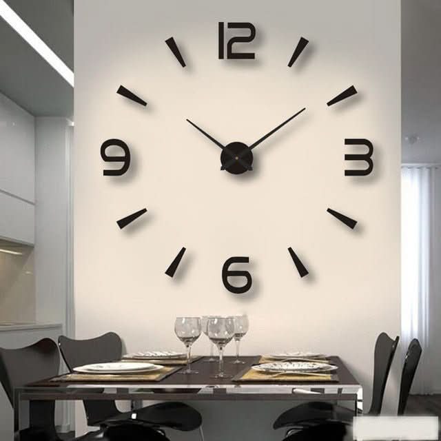 Wanduhr | 3D Acryl Stilvoll DIY Langlebig Vielseitig Einzigartig Geschenk-Variante 12-Klein (40cm)-Luzern Mode