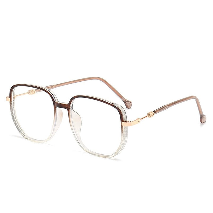 Hochwertige Anti-Blaulicht Lesebrille für Damen und Herren-Braun-+1.00-Luzern Mode