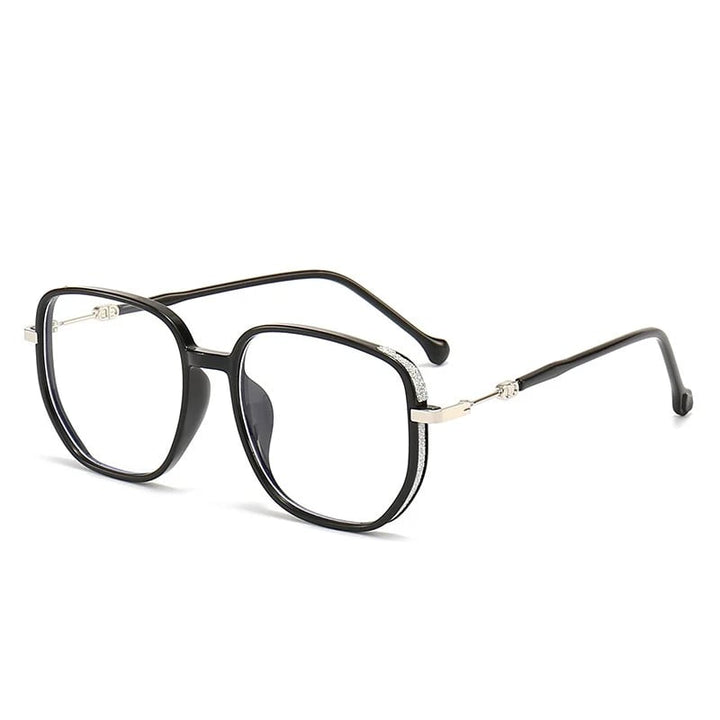 Hochwertige Anti-Blaulicht Lesebrille für Damen und Herren-Schwarz-+1.00-Luzern Mode
