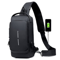 Diebstahlsicherer Rucksack mit USB-Ladeanschluss und Schloss-Luzern Mode