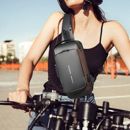 Diebstahlsicherer Rucksack mit USB-Ladeanschluss und Schloss-Luzern Mode