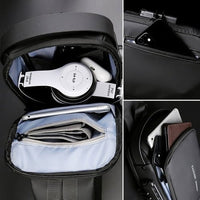 Diebstahlsicherer Rucksack mit USB-Ladeanschluss und Schloss-Luzern Mode