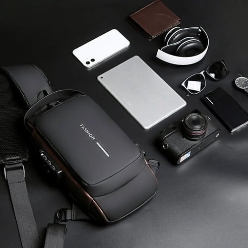 Diebstahlsicherer Rucksack mit USB-Ladeanschluss und Schloss-Luzern Mode