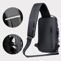 Diebstahlsicherer Rucksack mit USB-Ladeanschluss und Schloss-Luzern Mode